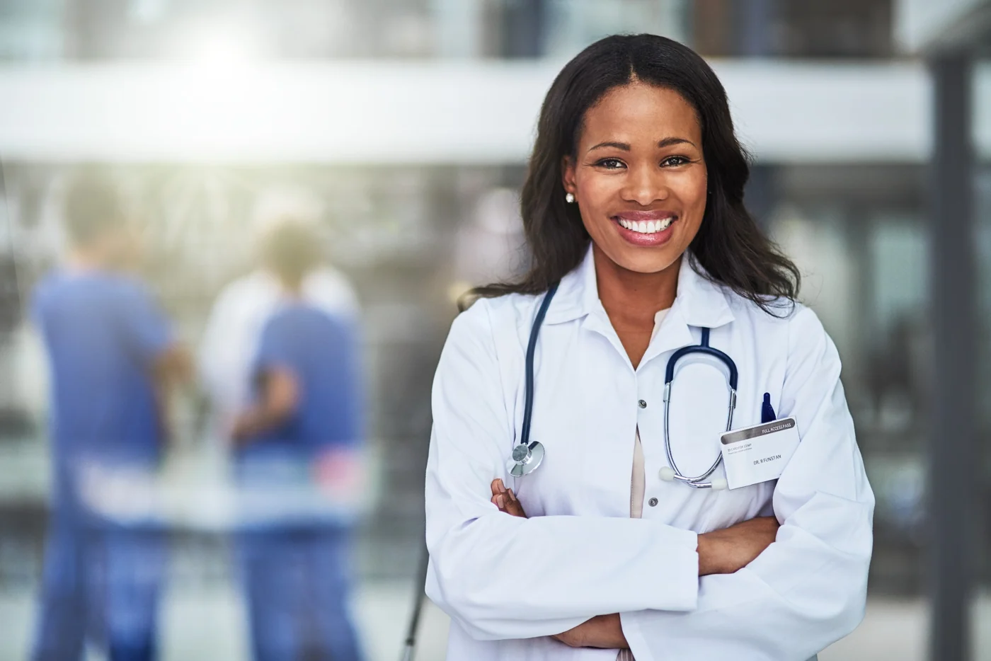 Healthcare professional in a clinic