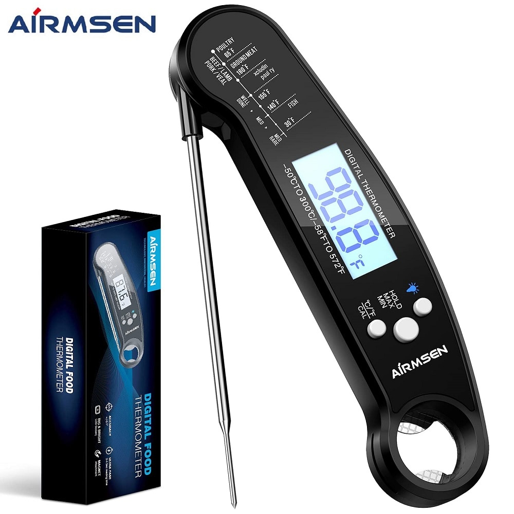 AIRMSEN Food Thermometer - Black