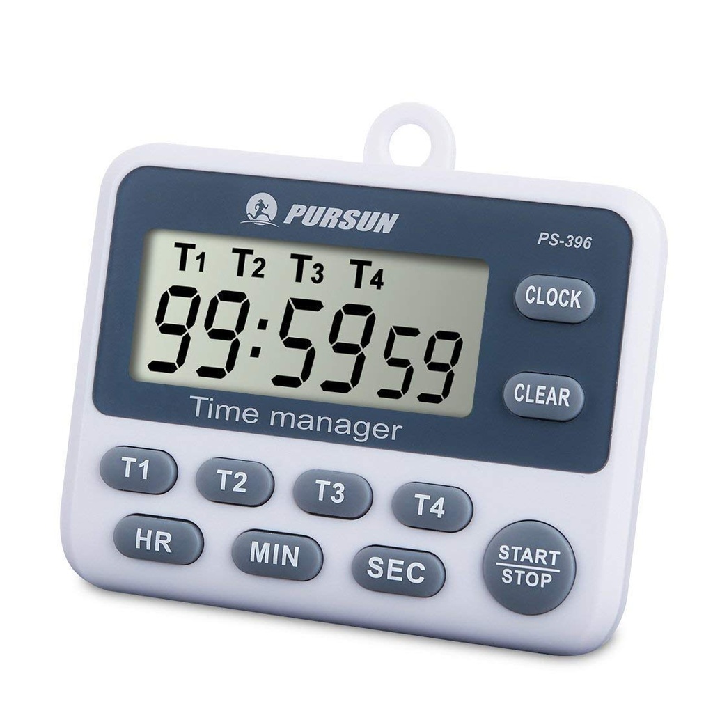 TuoPuLife 4 channels digital kitchen timer