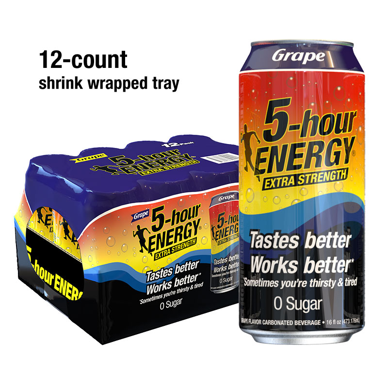 5 Hour Energy Drink 16 oz Grape