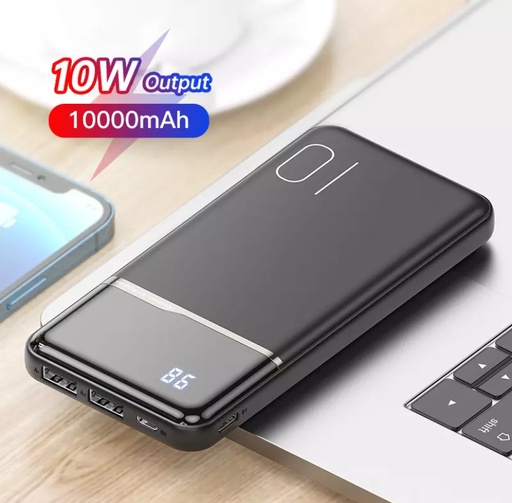 KUULAA Power Bank 10000mAh: 2.1A 3USB Black (display)