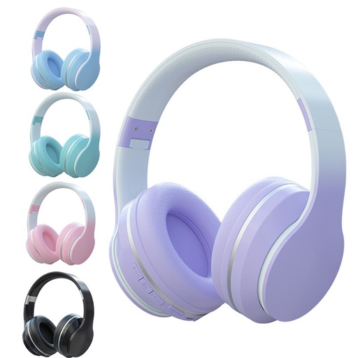 Children Gradient Colour Wireless Bluetooth Headset